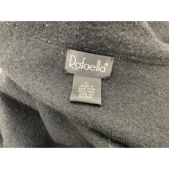 Rafaella 100% Wool Crested Jacket Women’s Size Large Preppy Dark Academia VTG. - Picture 5 of 11